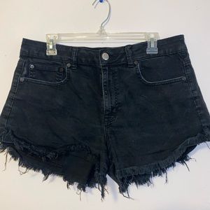 American Eagle High Waisted Black Shorts